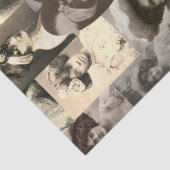  vrouwen Foto Collage Shabby Chic Decoupage Tissuepapier (Detail)