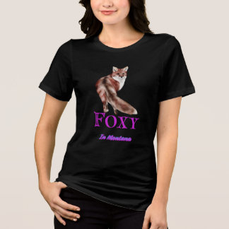 Vrouwen Foxy in Montana Tshirt