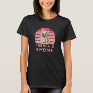 Vrouwen franchise mam hond mama mama franse bulldo t-shirt