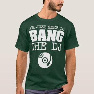 Vrouwen Funny Bang de DJ-schijf Jockey Wife Muziek T-shirt