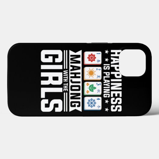 Vrouwen Funny Mahjong Happiness speelt Mahjong Case-Mate iPhone Case (Achterkant (horizontaal))