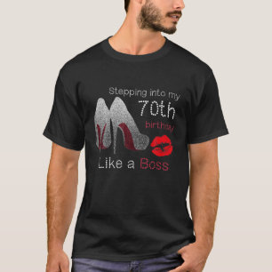 Vrouwen gaan naar mijn 70ste verjaardag als een ba t-shirt