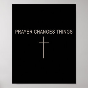 Vrouwen gebed verandert dingen Christelijke Minima Poster
