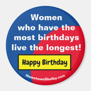 Vrouwen Gelukkige Verjaardag Koelkast Magnet Magneet