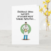 Vrouwen genieten 55e verjaardag kaart (Gele Bloem)