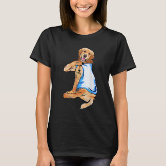 Vrouwen geven Golden Retriever Tattoo waar ik van  T-shirt