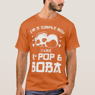 Vrouwen Gewoon een meisje dat van pop en boba Bubb T-shirt