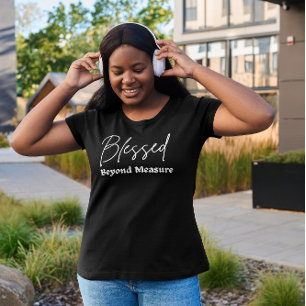 Vrouwen gezegend voorbij de maat Grafisch Grappig T-shirt