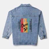 Vrouwen GOLF QUEEN Custom Denim Jacket (Achterkant)