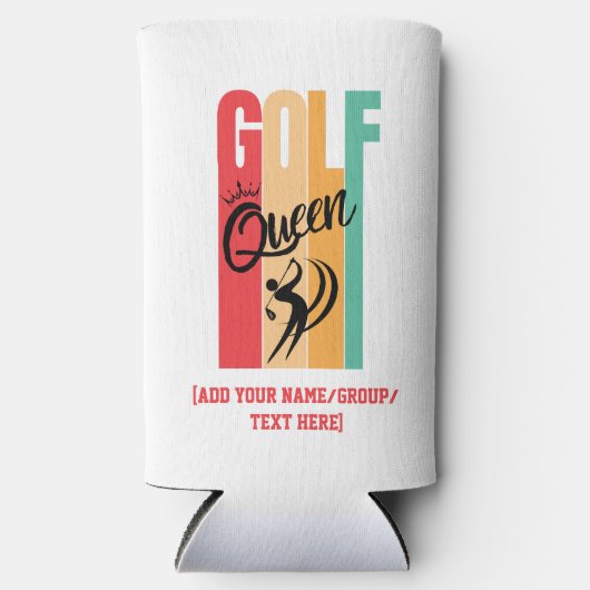 Vrouwen GOLF QUEEN Custom Naam (Voorkant)