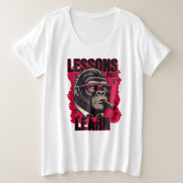 Vrouwen Gorilla Baas Lessen Leren T Shirt