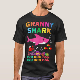 Vrouwen Granny Shark Shirt Matching Family Moeder'