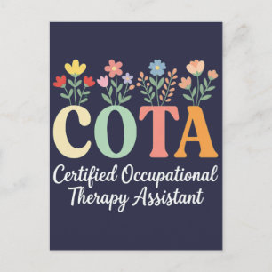 vrouwen grappig bloemig COTA Gecertificeerd Occupa Briefkaart