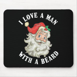 Vrouwen Grappig Kerstman Kerst Ik hou van een Man  Muismat