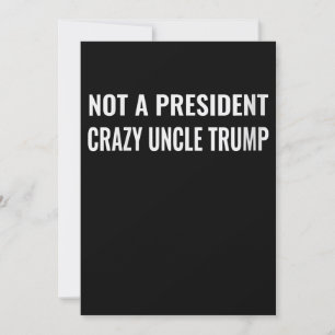 Vrouwen Grappig Niet Een President Kraaie Oom Trum Kaart