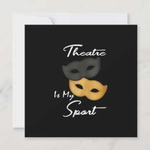 Vrouwen Grappige Actrice Theater Maskers Gift Bedankkaart