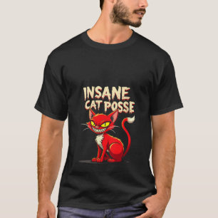 Vrouwen Grappige Kat Ontwerp Krankzinnige Katten P T-shirt