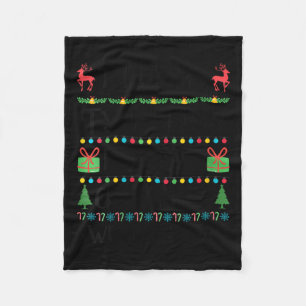 Vrouwen Grappige Kerstmis Te Hete Lelijke Kersttru Fleece Deken