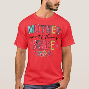 Vrouwen grappige moeder van de bruid huwelijksvier t-shirt