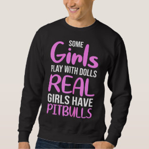 Vrouwen Grappige Pitbull Mama Trui