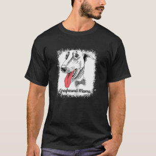 Vrouwen Greyhound Mama Bleached Leuke Hond Mam T-shirt