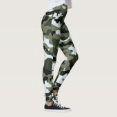 Vrouwen Groene Multi Camouflage Vrouwen Leggings (Rechts)