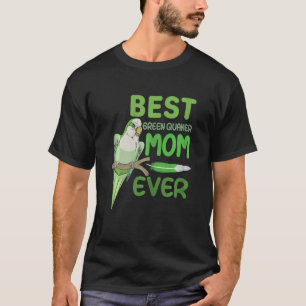Vrouwen Groene Quaker Moeder Monk Parkiet Beste Gr T-shirt