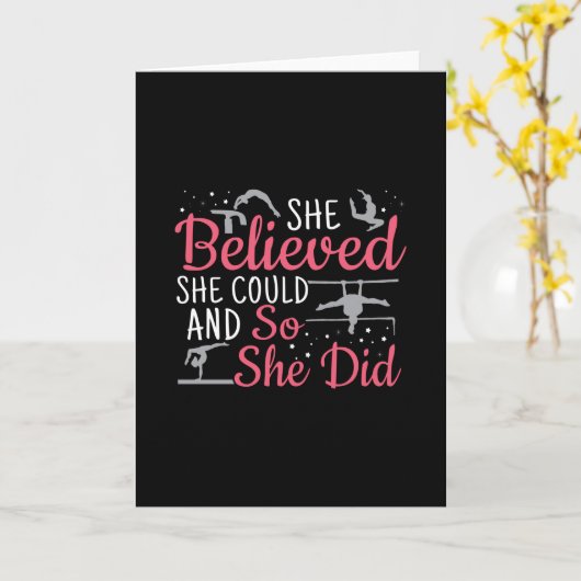 Vrouwen gymnastiek - ze geloofde dat ze kon kaart (Gele Bloem)