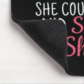 Vrouwen gymnastiek - ze geloofde dat ze kon muismat (Hoek)