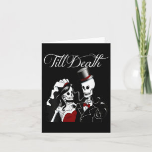 Vrouwen Halloween Bruiloft Gotische bruid bruidego Kaart