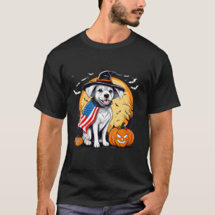 Vrouwen halloween hond t-shirt