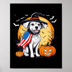 Vrouwen halloween puppy poster