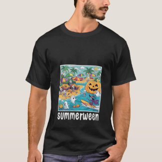 Vrouwen Halloween Summer Vibes vieren Zomer Vibes T-shirt