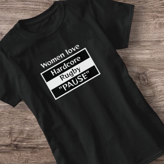 Vrouwen Hardcore Rugby Basic T-shirt