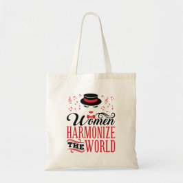 Vrouwen harmoniseren de World Barbershop Singing Tote Bag