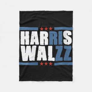 Vrouwen Harris Wz Rizz Grappig Stemmen Kamala Pres Fleece Deken