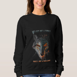 Vrouwen Hart van een Wolf Ziel van een Dragon Wolf Trui