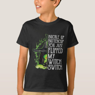 Vrouwen heks gesp boterbloem je net omgedraaid t-shirt