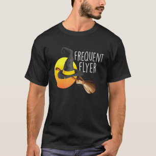 Vrouwen Heksen Halloween Frequent Flyer Heksenho T-shirt