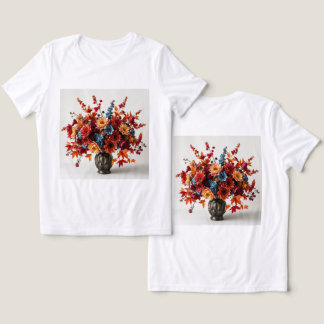 Vrouwen Herfst Boeket Wit Triblend T-Shirt