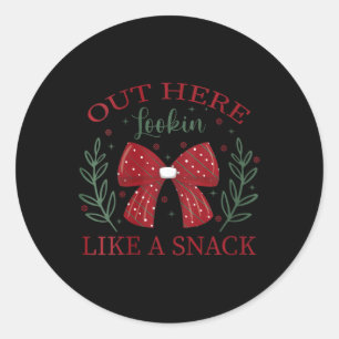 Vrouwen hier zien eruit als een grappige snack Ker Ronde Sticker