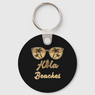 Vrouwen Hola Stranden Funny Pineapple Beach Zomer Sleutelhanger
