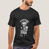 Vrouwen Homebody Funny Indoorsy Skeleton Introvert T-shirt (Voorkant)