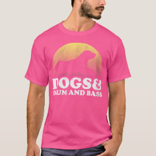 Vrouwen honden en trommel en bas Mannen of vrouwen T-shirt