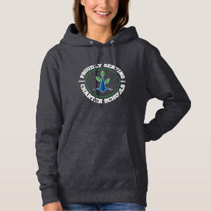 Vrouwen Hoodie, Trots Serveren (Witte Lettering) Hoodie