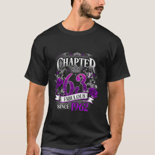 Vrouwen hoofdstuk 63 fantastisch sinds 1962 63e ve t-shirt