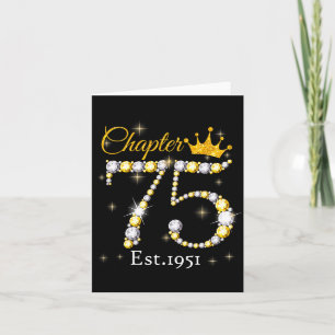 Vrouwen Hoofdstuk 75 Fantastisch Opgericht 1951 75 Kaart