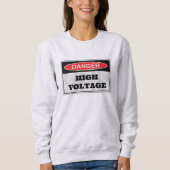  vrouwen hoogspanningswaarschuwing trui (Voorkant)