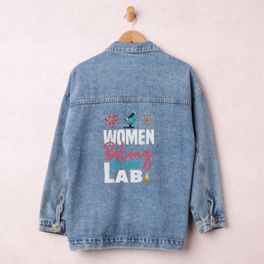 Vrouwen horen in het lab - wetenschap denim jacket (Hangar)