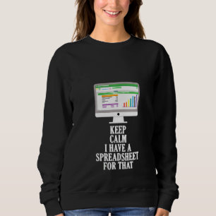 Vrouwen houden kalm als ik spreadsheet heb in Kant Trui